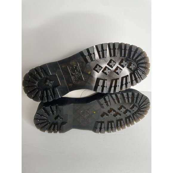 Doc Dr. Martens Jetta Zipped Leather Platform Boot in White Size 41 US 9 NEW - Picture 6 of 7